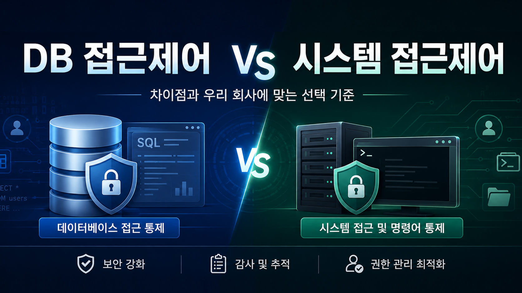 DB 접근제어 vs 시스템 접근제어 - 차이점과 선택 기준